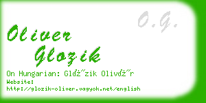 oliver glozik business card